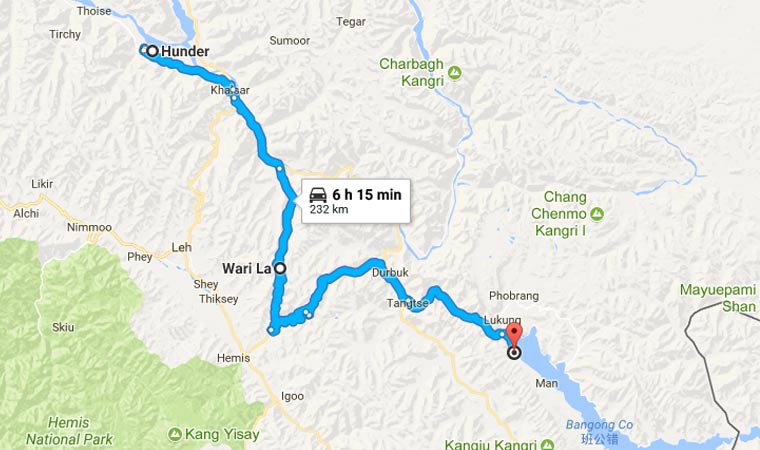 How to Reach Alpine Huts Pangong from Hunder via Wari La Photo How to Reach Alpine Huts Pangong from Hunder via Wari La