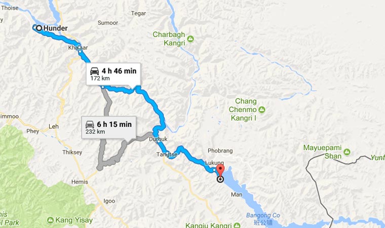 How to Reach Alpine Huts Pangong from Hunder Photo How to Reach Alpine Huts Pangong from Hunder